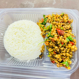 ข้าวกระเพราหมูสับ