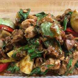 ไก่บ้านผัดเผ็ด