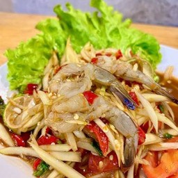 ตำกุ้งสด