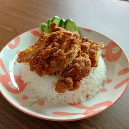 ข้าวหน้าไก่ทอด