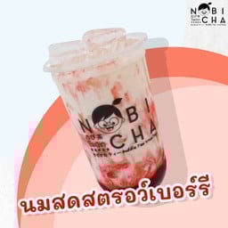 นมสดสตอเบอร์รี่