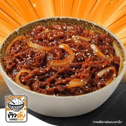 ข้าวด้งเนื้อแองกัสผัดซอสโคชูจังเกาหลี