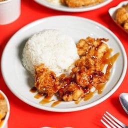 [อร่อยซ่ากับโค้ก] ข้าวไก่กรอบซอสเผ็ดเกาหลี +  โค้ก ออริจินัล (กระป๋อง)