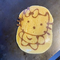 แพนเค้กการ์ตูนรูปคิตตี้