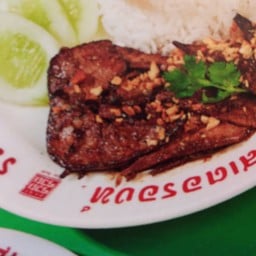 ตับกระเทียม(กับข้าว)