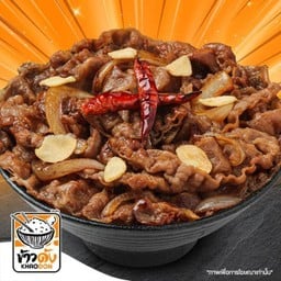 ข้าวด้งเนื้อแองกัสย่างไฟ