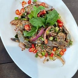 ลาบกุ้งสด