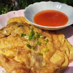 ข้าวไข่เจียวไก่สับ