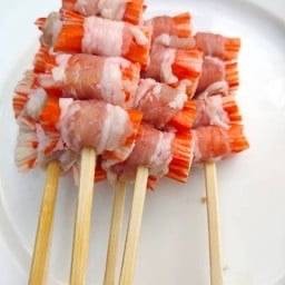 หมูสามชั้นพันปูอัด