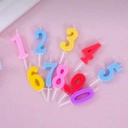 เทียนตัวเลข 0