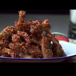 หมูย่างคลุกฝุ่น