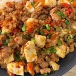 ผัดหมูสับไข่เค็ม