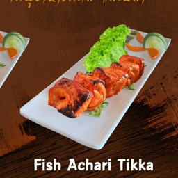 Fish achari tikka