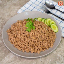 ข้าวหมูสับน้ำมันหอย