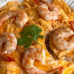 ข้าวไข่เจียวกุ้งสับ