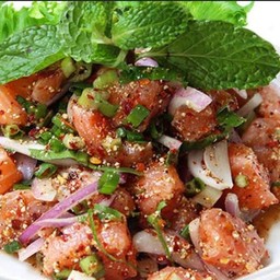 ก้อยปลาแซลมอน