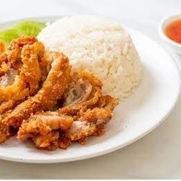 ข้าวมันไก่ทอด