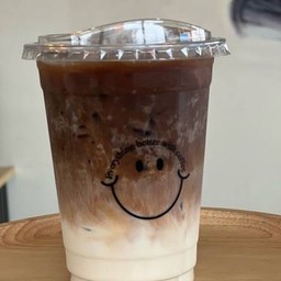 กาแฟลาเต้+มะพร้าว