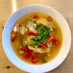 ต้มยำเนื้อปลาเก๋า