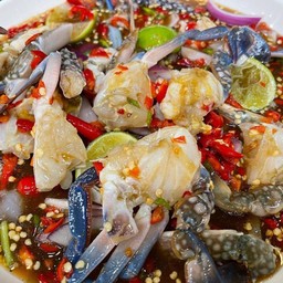 ยำปูม้าสด