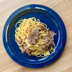 ผัดซอสโชยุเนื้อ