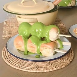 Set 3 ไม้ ปังบอลปิ้ง สังขยาใบเตย