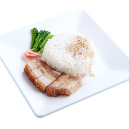 ข้าวหมูกรอบ