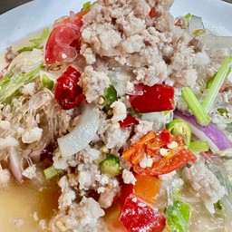 ยำวุ้นเส้นหมูสับ