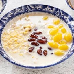 น้ำเต้าหู้ ธัญพืช+แปะก๊วย