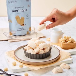 Sugarless เมอแรงค์สูตรไม่มีน้ำตาล รส. วนิลาแมคคาเดเมีย Keto