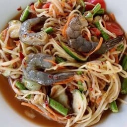 ส้มตำกุ้งสด