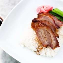 ข้าวหน้าหมูแดงย่าง