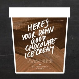 Here's Your Damn Good Chocolate Icecream (Cup 340g)