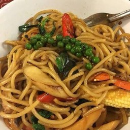 สปาเก็ตตี้ซอสขี้เมากุ้ง