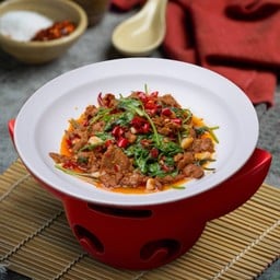 เนื้อผัดพริกดอง