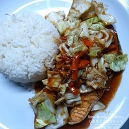 ข้าวปลาแซลมอนเทอริยากิ