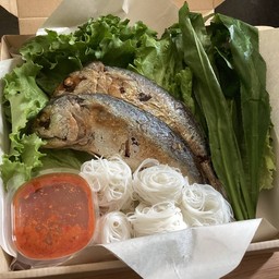 เมี่ยงปลาทูทอด( 2 ตัว)