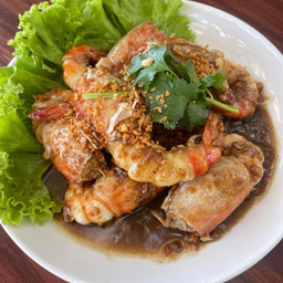 กุ้งทอดกะเทียม