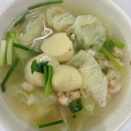 แกงจืดเต้าหู้กุ้งสับ