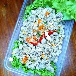 หมูสับไข่เค็ม กับข้าว