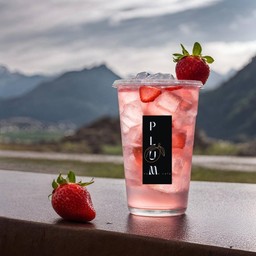 สตรอเบอรี่โซดา (STRAWBERRY SODA 22oz)