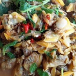 โหรพา - หอยลาย_ ราดข้าว