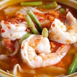 แกงส้มผักรวม กุ้ง(เป็นกับ)