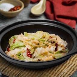 กะหล่ำปลีผัดพริกแห้ง