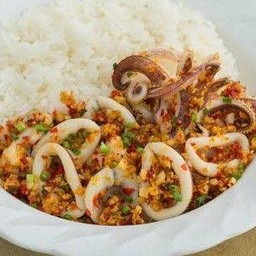 ข้าวหมึกพริกเกลือ