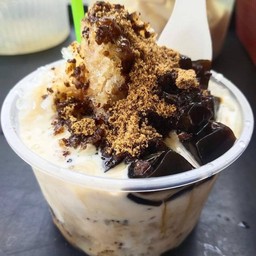 เฉาก๊วย ลูกชิด นมสด