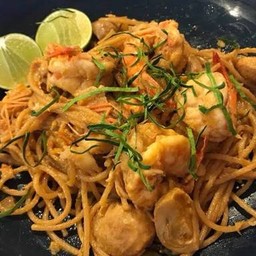 สปาเก็ตตี้ซอสต้มยำทะเล