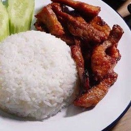 ข้าวหมูแดดเดียว