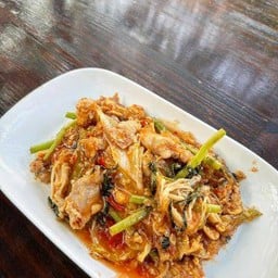 สุกี้แห้งหมู