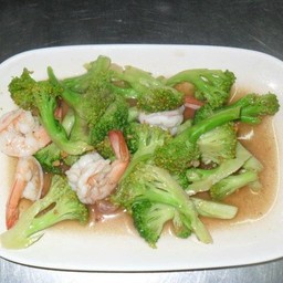 Stir Fried Broccoli With Shrimp